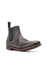 dunkelbraune Chelsea Boots aus Leder von Church's