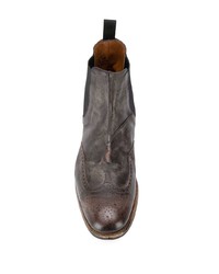 dunkelbraune Chelsea Boots aus Leder von Church's