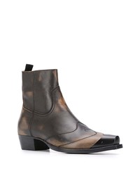 dunkelbraune Chelsea Boots aus Leder von Represent