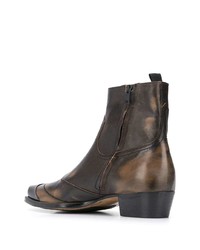 dunkelbraune Chelsea Boots aus Leder von Represent