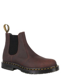 dunkelbraune Chelsea Boots aus Leder von Dr. Martens