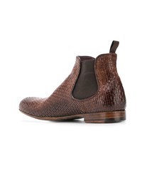 dunkelbraune Chelsea Boots aus Leder von Lidfort