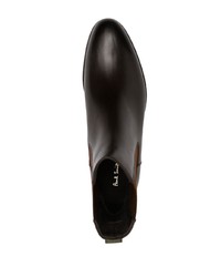 dunkelbraune Chelsea Boots aus Leder von Paul Smith