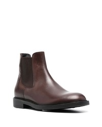 dunkelbraune Chelsea Boots aus Leder von Fratelli Rossetti