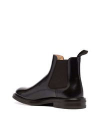 dunkelbraune Chelsea Boots aus Leder von Scarosso