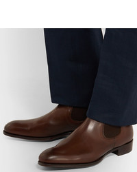 dunkelbraune Chelsea Boots aus Leder von Kingsman