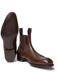 dunkelbraune Chelsea Boots aus Leder von Kingsman