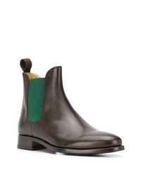 dunkelbraune Chelsea Boots aus Leder von Scarosso