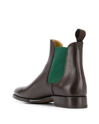 dunkelbraune Chelsea Boots aus Leder von Scarosso