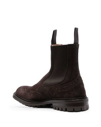 dunkelbraune Chelsea Boots aus Leder von Tricker's