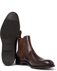 dunkelbraune Chelsea Boots aus Leder von Cheaney