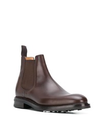 dunkelbraune Chelsea Boots aus Leder von Church's