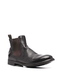 dunkelbraune Chelsea Boots aus Leder von Officine Creative