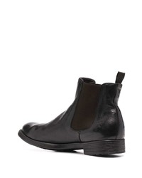 dunkelbraune Chelsea Boots aus Leder von Officine Creative