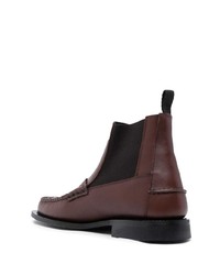 dunkelbraune Chelsea Boots aus Leder von Hereu