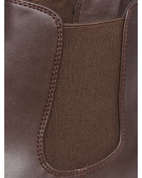 dunkelbraune Chelsea Boots aus Leder von Jack & Jones