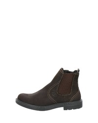 dunkelbraune Chelsea Boots aus Leder von Jomos