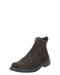 dunkelbraune Chelsea Boots aus Leder von Jomos