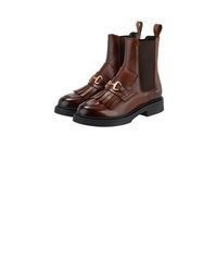 dunkelbraune Chelsea Boots aus Leder von Joop!
