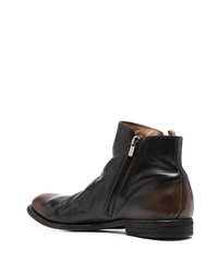 dunkelbraune Chelsea Boots aus Leder von Officine Creative