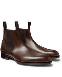 dunkelbraune Chelsea Boots aus Leder von Kingsman