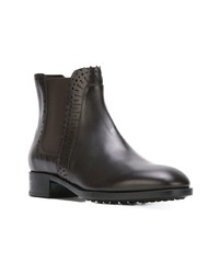 dunkelbraune Chelsea Boots aus Leder von Tod's