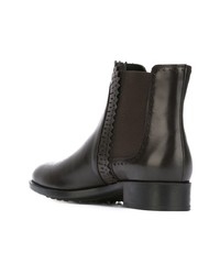 dunkelbraune Chelsea Boots aus Leder von Tod's