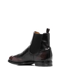 dunkelbraune Chelsea Boots aus Leder von Officine Creative