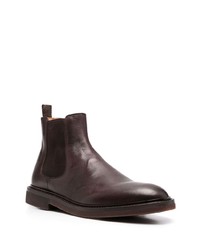 dunkelbraune Chelsea Boots aus Leder von Brunello Cucinelli