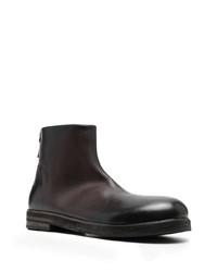 dunkelbraune Chelsea Boots aus Leder von Marsèll