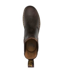 dunkelbraune Chelsea Boots aus Leder von Dr. Martens