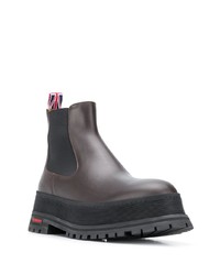 dunkelbraune Chelsea Boots aus Leder von Burberry