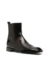 dunkelbraune Chelsea Boots aus Leder von Roberto Cavalli