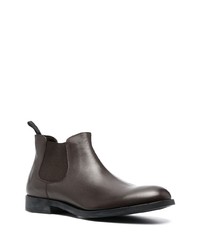 dunkelbraune Chelsea Boots aus Leder von Fratelli Rossetti