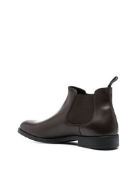 dunkelbraune Chelsea Boots aus Leder von Fratelli Rossetti