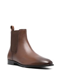 dunkelbraune Chelsea Boots aus Leder von Coach