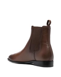 dunkelbraune Chelsea Boots aus Leder von Coach