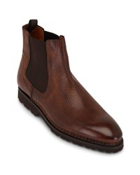 dunkelbraune Chelsea Boots aus Leder von Bontoni