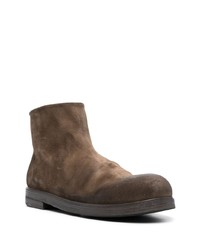 dunkelbraune Chelsea Boots aus Leder von Marsèll