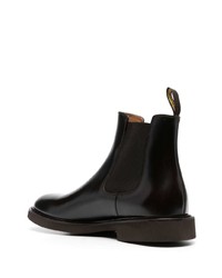 dunkelbraune Chelsea Boots aus Leder von Doucal's