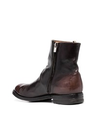 dunkelbraune Chelsea Boots aus Leder von Officine Creative