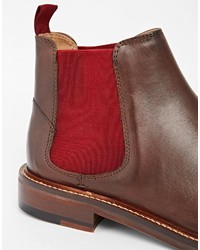 dunkelbraune Chelsea Boots aus Leder von Ben Sherman