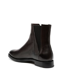 dunkelbraune Chelsea Boots aus Leder von Silvano Sassetti