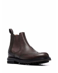 dunkelbraune Chelsea Boots aus Leder von Church's