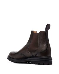 dunkelbraune Chelsea Boots aus Leder von Church's