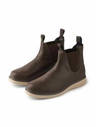 dunkelbraune Chelsea Boots aus Leder von MCS