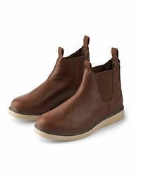 dunkelbraune Chelsea Boots aus Leder von MCS
