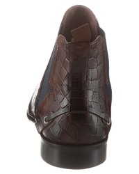 dunkelbraune Chelsea Boots aus Leder von Melvin&Hamilton