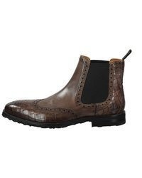 dunkelbraune Chelsea Boots aus Leder von Melvin&Hamilton