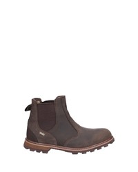 dunkelbraune Chelsea Boots aus Leder von Muck Boots